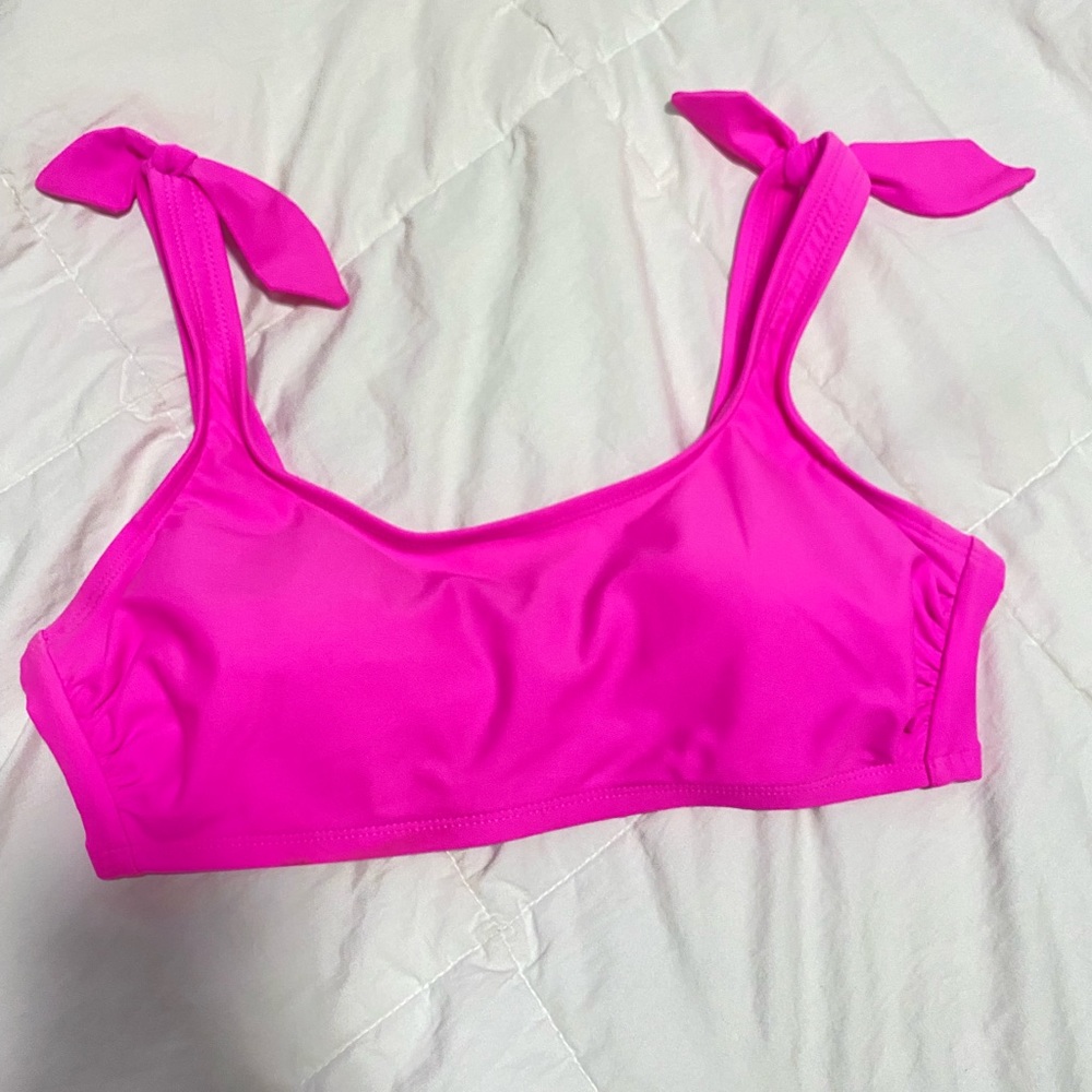 pink bikini top